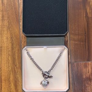 Juicy Couture heart locket necklace